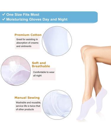 Overnight Moisturizing Socks | Premium Cotton | Dry Skin Spa Therapy | 10 Pairs - Buy Online on GoSupps.com