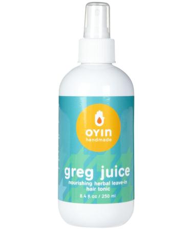 Oyin Handmade Greg Juice Herbal Leave-In Hair Tonic, 250ml Greg Juice (mild citrus-herbal)
