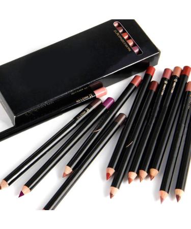 12pcs Waterproof Long Lasting Lip Liner Set - Perfect for Lip Contouring & Makeup - International Shipping Available - Buy Online on GoSupps.com