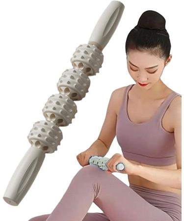 Virtcooy Muscle Roll | Body Shaping Tools - 4-Ball Deep Tissue Massage Roller for Sore Muscles & Stiffness Relief - Buy Online on GoSupps.com