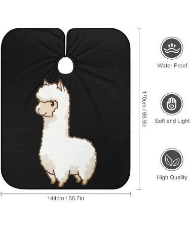 Cute Alpaca Hair Cutting Cape Apron | Professional Salon Barber Hairdressing with Snap Closure - Ideal for Stylists - Buy Online on GoSupps.com