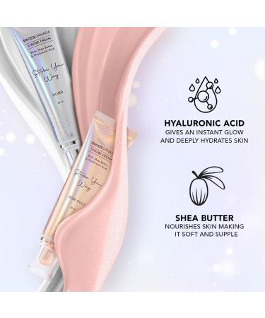 Strobe Cream - Silver 30ml | Primer + Highlighter + Moisturizer | Shea Butter & Hyaluronic Acid | Intense Hydration | Flawless Radiant Dewy Skin | Illuminating & Glowing Makeup Base - Buy Online on GoSupps.com