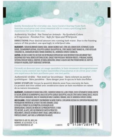 Aura Cacia Clearing Eucalyptus Aromatherapy Foam Bath For Kids 70.9g Packet - Buy Online on GoSupps.com