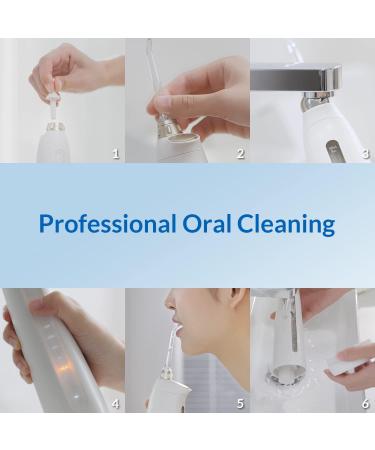 Water Flosser for Teeth - Cordless Oral Irrigator Electric Tooth Cleaner with 3 Magnetic Jet Tips & Wireless Charging Base for Home & Travel - Buy Online on GoSupps.com