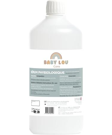BABYLOU CARE | Physiological serum bottle | NaCl 0.9% | Nasal cavities washing & Eye hygiene | Eye & nose hygiene | For external irrigation | Made in France | 2 x 1 liter - Buy Online on GoSupps.com