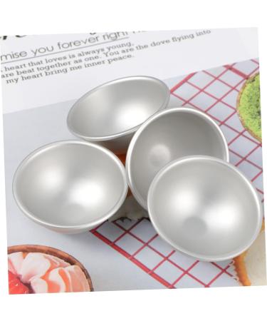 COHEALI Circle Stencil 4PCS soap molds food molds cake mold Aluminum Molds Bath Moulds cake pan puck 3d baking mold Silver medium - Buy Online on GoSupps.com