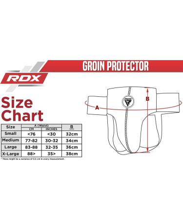 RDX Groin Protector - Maya Hide Leather Abdo Gear for Boxing, Muay Thai, Kickboxing, MMA Training - SATRA Approved Abdominal Guard for Martial Arts - Black, Large - Buy Online on GoSupps.com