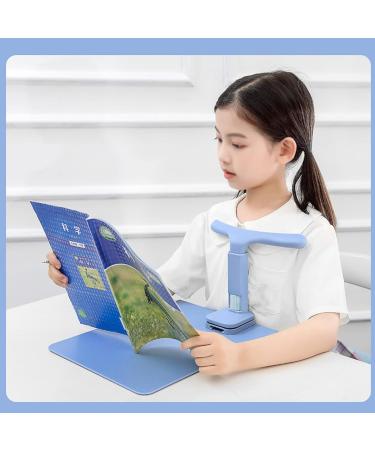 ZJchao Height Adjustable Sitting Posture Corrector Desk for Kids - Anti-Myopia Solution for Reading & Writing (Blue - Buy Online on GoSupps.com