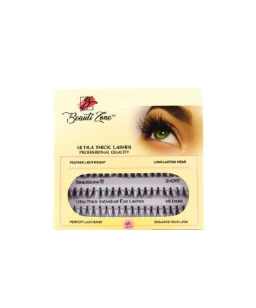 Ultra Thick Individual Eyelash Cluster Eyelashes False Lashes Knotted Lash Extensions Mix Tray Short 8MM - Medium 10MM - Long 12MM 60 Points Beautizone
