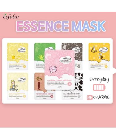 Esfolio Pure Skin Mask Box - Collagen Essence 11.8 Ounce (Pack of 1) - Buy Online on GoSupps.com
