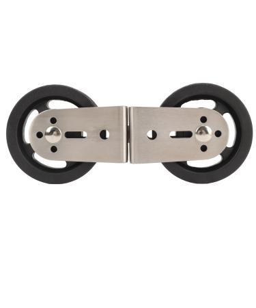 Cable Pulley Wheel Stainless Steel Swivel Single Pulley Block Easy to Install 2 Way Pulley Block 360 Degrees Rotating Detachable Duplex Bearing for Fitness Gym Equipment (Plastic)