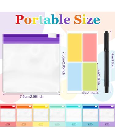 39 Pcs Zippered Pill Pouches for Travel | Reusable Small Pill Organizer Bags + Stickers for Medicine Organization - Buy Online on GoSupps.com