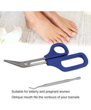 Cuticle Scissor Ingrown Toenail File Stable Portable Long Handle Toenail Clippers for Elderly for Pregnant Woman for Home Travel(S) - Buy Online on GoSupps.com