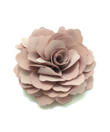 Meilliwish Camellia Flower Hair Clip Brooch Pin (A74)(Pink)