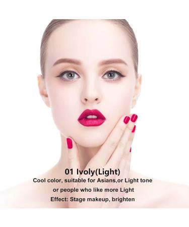 2PCS IVOLY Mushroom Head Air Cushion BB & CC Cream Set - High Coverage Long Lasting Waterproof with Makeup Sponge - Moisturizing Concealer Duo - Buy Online on GoSupps.com