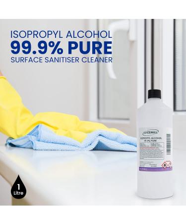 2 Litre (2 x 1L) Isopropyl Alcohol 99.9% Pure IPA Disinfectant Surface Cleaner 1 l (Pack of 2) - Buy Online on GoSupps.com