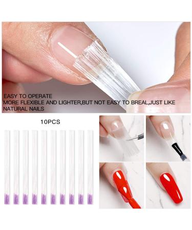 Magical Silk Fiberglass Nail Extension Kit with Building Gel - Nail File, Tweezers, Nail Tips Clip Included - Buy Online on GoSupps.com