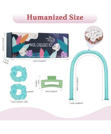 PINTAUR High Resilience Sponge Heatless Curling Rod Headband for Soft and Comfortable Heatless Curls - Cyan - Buy Online on GoSupps.com