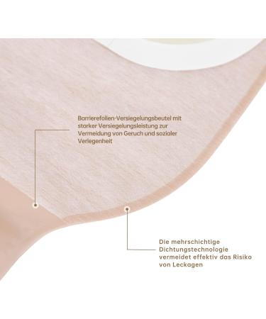 Daisyleaf 10-Pack Disposable Colostomy Drainage Bags | Stoma Care for Colostomy & Ileostomy - International Shipping Available - Buy Online on GoSupps.com