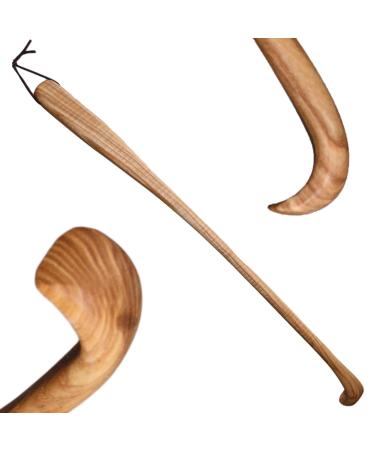 Back scratcher "Lea" made of ash wood 50 cm long and curved