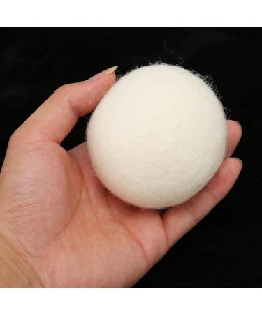 Fabric Softener Balls Wool Drying Balls Bag Packed Pack of 6 Reducing Static Electricity for Clothes (7 cm) - Buy Online on GoSupps.com