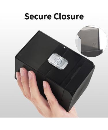 Sooez Heavy Duty MTG Deck Card Box - 100+ Capacity Case with Dice Storage - Black Deck Holder for MTG/YuGiOh/Pokemon/Commander/TCG Cards - Buy Online on GoSupps.com