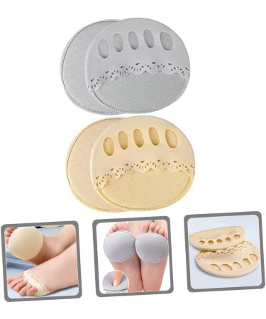 FRCOLOR 4 Pairs Tabi Socks with Forefoot Padding | Invisible Palm Socks & Anti-Skid Shoe Heel Pads for Women - Perfect for Travel - Buy Online on GoSupps.com