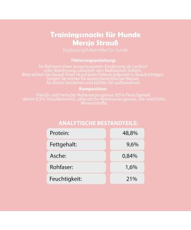 Mersjo Dog Snacks Training Treats - 500g Gently Dried Meat Delicacies for All Breeds & Sizes | Premium Dog Food & Treats - Buy Online on GoSupps.com