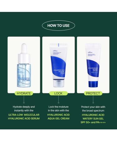 ISNTREE Skincare Travel Kit - Hypoallergenic Korean Cleanser Toner Serum Cream & Sunscreen | Shop Internationally - Buy Online on GoSupps.com