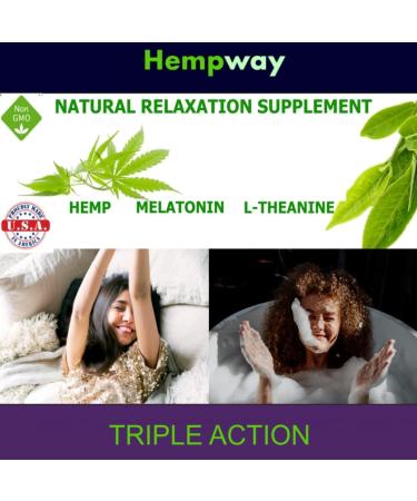 Hemp Sleep Gummies Triple Action | Supports Healthy Sleep with Melatonin, Hemp & L-Theanine | Made in USA | 60 Organic Gummies - 10mg L-Theanine, 5mg Melatonin, 200mg Hemp - Buy Online on GoSupps.com