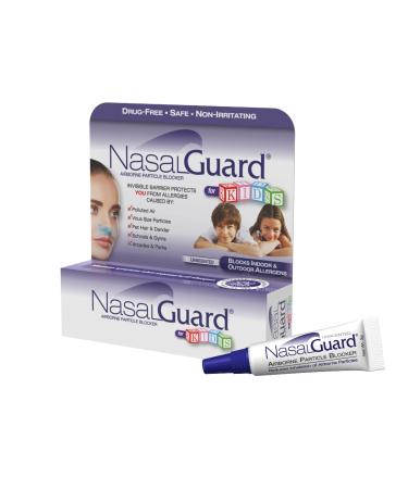 Allergy Relief & Allergen Blocker Nasal Gel for Kids - Dust Pet Hair & Dander Blocker - Drug-Free Safe for Kids Non-irritating Moisturizing Made in USA (0.1 oz) Unscented