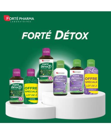 Fort Pharma - Fort Detox 5 Organs | Artichoke Birch and Burdock Intestine Supplement - Global Detox Liver Detox Elimination Purifies the Body & Skin 500 ml 10 days - Buy Online on GoSupps.com