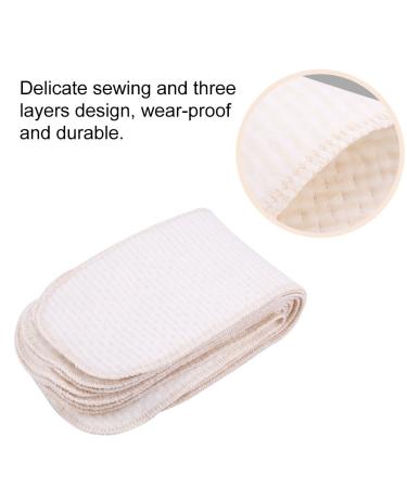 10PC Reusable Newborn Cotton Diapers | Breathable Washable Baby Diapers for 0-2 Years | Eco-Friendly Cloth Diaper Inlays for Boys & Girls - Buy Online on GoSupps.com