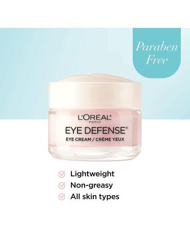 L Or al Paris Eye Defense Caffeine Eye Cream with Hyaluronic Acid and Caffeine to Reduce look of Under Eye Wrinkles and Reduce Appearance of Puffiness For Sensitive Skin 15ml Eye Cream - 15mL - Buy Online on GoSupps.com