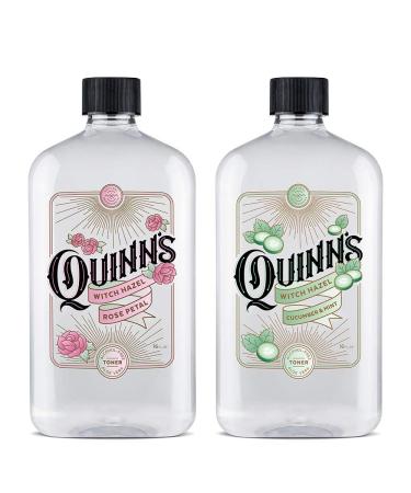 Quinn s Alcohol Free Witch Hazel Rose Petal 16 oz. & Quinn s Alcohol Free Witch Hazel Cucumber & Mint 16 oz.
