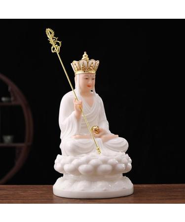 Buddha Statue Artificial Jade Buddha Statue Exquisite Chinese TangSeng Buddha Statue Gift Living Room Office Decorations Lifelike Ksitigarbha Statue Garden Buddha Statues (Size : Small) () - Buy Online on GoSupps.com