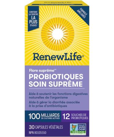 Renew Life Probiotics Ultimate Flora Ultimate Care Probiotic Helps manage antibiotic-associated diarrhea 100 Billion Active Cultures 30 Vegetarian capsules - Buy Online on GoSupps.com