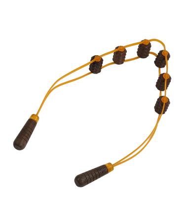 Wood-massage back roll rope manual massage belt made of wood relaxation lymphatic drainage self-massage roll rope for the cervical spine at home
