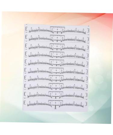 Beavorty 100pcs Disposable Eyebrow Ruler Makeup Stickers Eyebrow Shaping Stencils Eyebrow Measure Modify - Buy Online on GoSupps.com