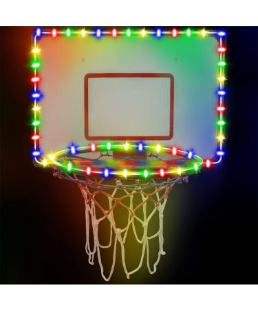 I0DO LED Basketball Hoop Light with Remote Control - Waterproof 16ft String Light for Rim and Backboard - Glow in The Dark Soccer Goalposts/Football Goal - Buy Online on GoSupps.com