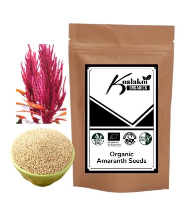 ORGANIC Amaranth seeds 400g-10kg 100% Natural Gluten Free Non-GMO no Additives or Preservatives healthy & safe option for Vegan Baking & Cooking Keto low carb Free UK delivery by Koalakoi (400g)