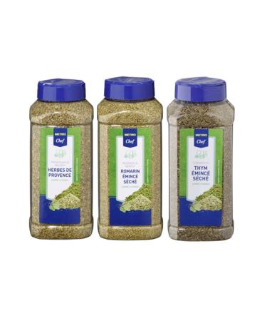 Set of spices travel to Provence METRO CHEF: Herbes de Provence (230g) - Thyme (220g) - Rosemary minced (100g)