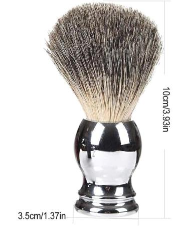 FIOERDTUIE Badger Hair Shaving Brush - Premium Metal Handle for Men Ideal Beard Brush - Wide Application & Durable Design - Buy Online on GoSupps.com