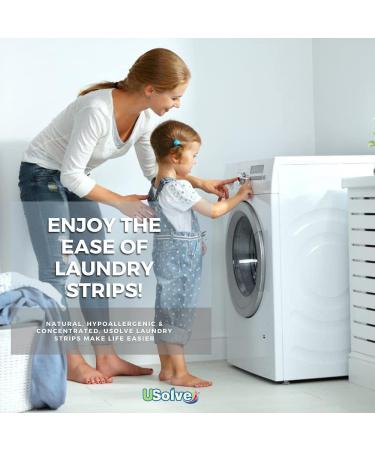 USolve Laundry Detergent Strips/Sheets Hypoallergenic For Sensitive Skin Eco-Friendly Ultra Concentrated Super Bundle (384 Count/up to 768 Loads) Unscented - Buy Online on GoSupps.com