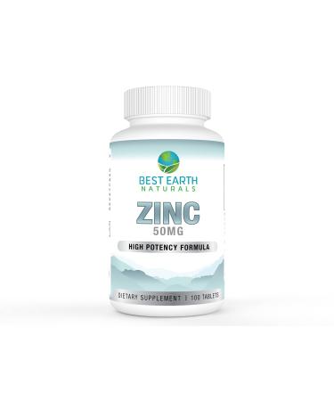 Zinc Supplement High Potency Daily Essential Mineral for Overall Health Wellness Immune System Support and Antioxidant Protection - Vegan Non-GMO Easy to Swallow Tablets 100 Count - Buy Online on GoSupps.com