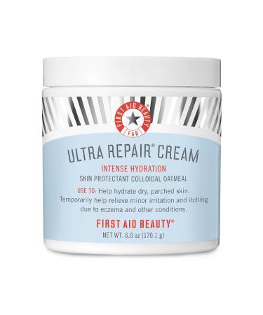First Aid Beauty Ultra Repair Cream Intense Hydration Moisturizer for Face and Body  6 oz. 6 Ounce