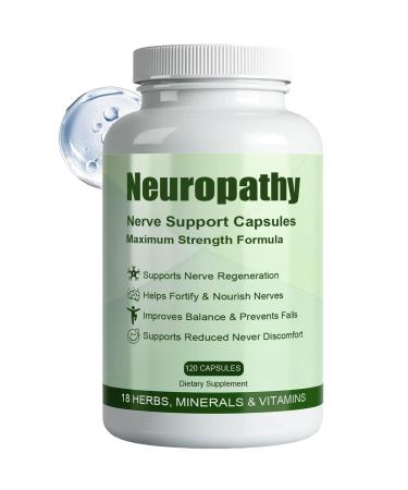 Neuropathy Pills - Neuro-Support with Alpha Lipoic Acid 600 mg for Nerve Health Carefully Selected Herbal Components Vitamins and Nutritional Elements 120 Count (1)