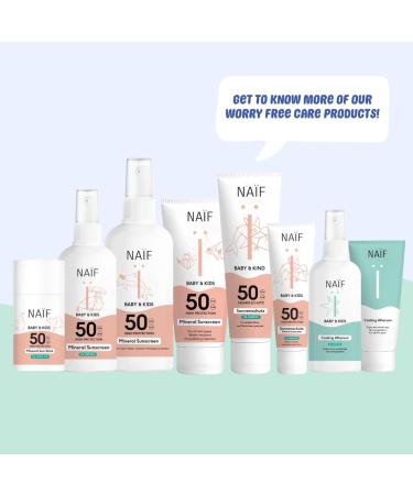  Na f Na f Mineral Sunscreen Spray - for babies and children - SPF 50 - UVA and UVB protection - water resistant - dermatologically tested - microplastic free - 100 ml - Buy Online on GoSupps.com