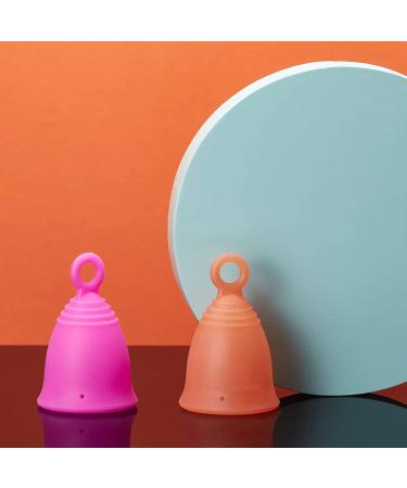 Buy Medium Silicone Ring Menstrual Cup - Reusable 10 Years with Loop Handle | Soft & Comfortable Peachcup - Buy Online on GoSupps.com