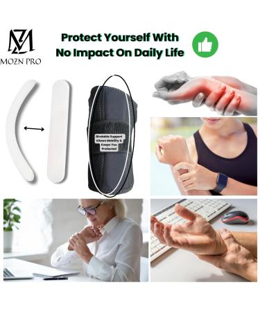 Wrist Brace 2-Way Stabilizers - Support for Carpal Tunnel Arthritis Tendonitis & Injury Relief - Right Hand Adjustable Straps - International Shipping Available - Buy Online on GoSupps.com
